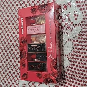 Cacharel Yes I Am 3 Pc Gift Set Eau De Parfum Spray 0.16 oz/ 5 ml New in Box